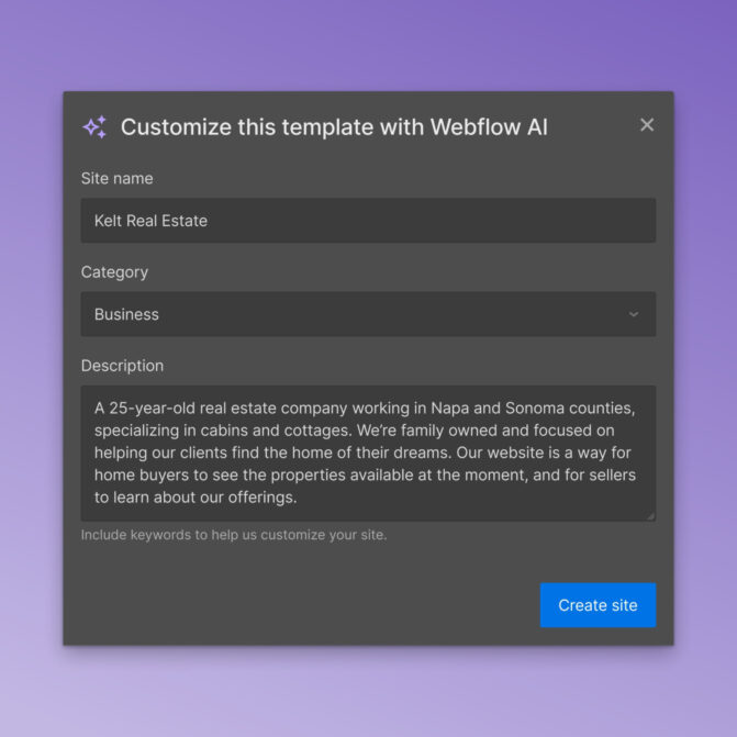 Webflow ai 