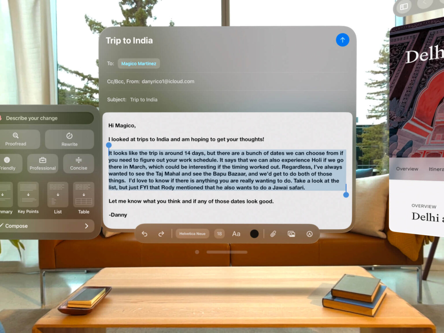 애플 인텔리전스, 애플 비전 프로 도입 - 디자인 나침반