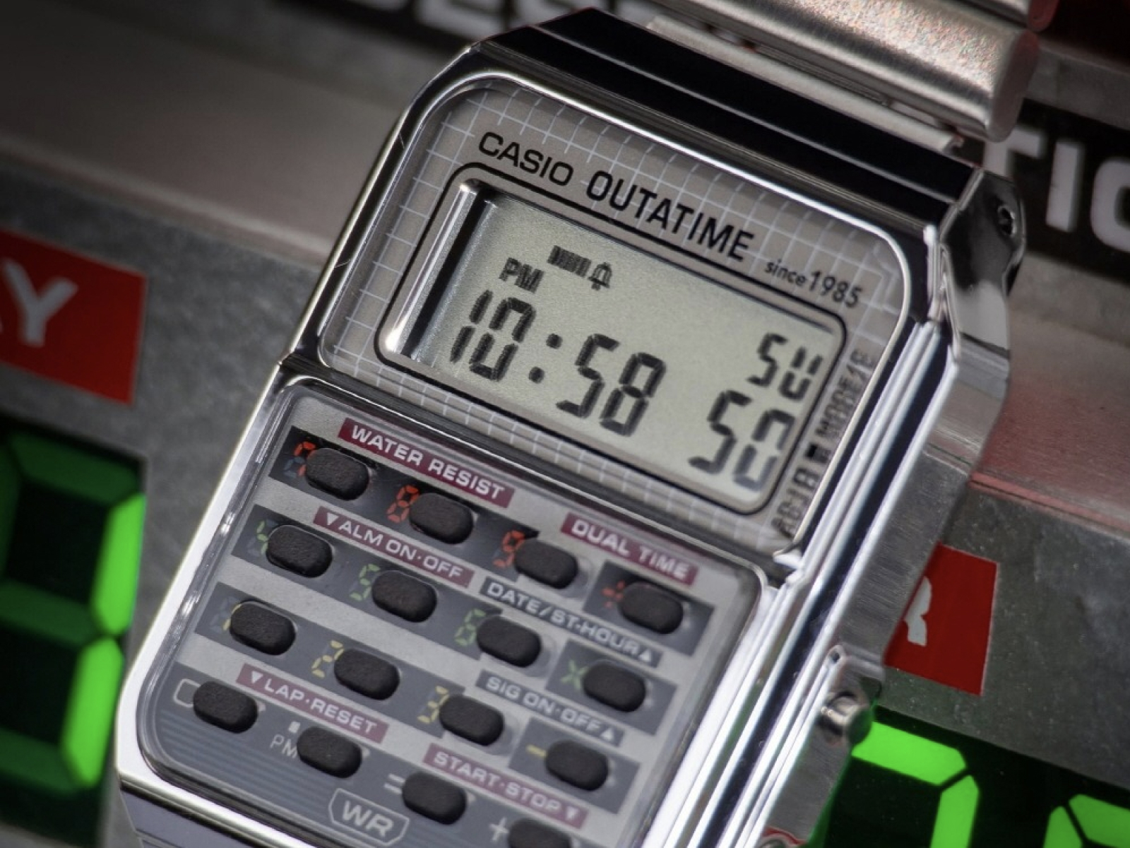 Casio x Back to the Future Limited Edition Calculator Watch